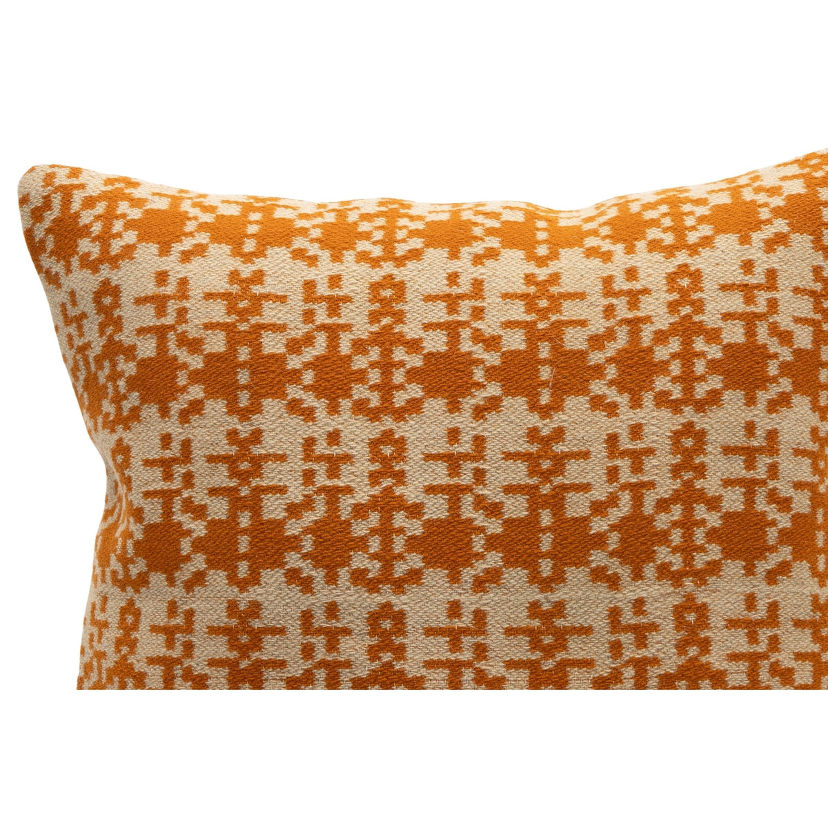 Vintage Orange Kilim Cushion Cover 16" x 16"