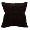 Dark brown textured pillow