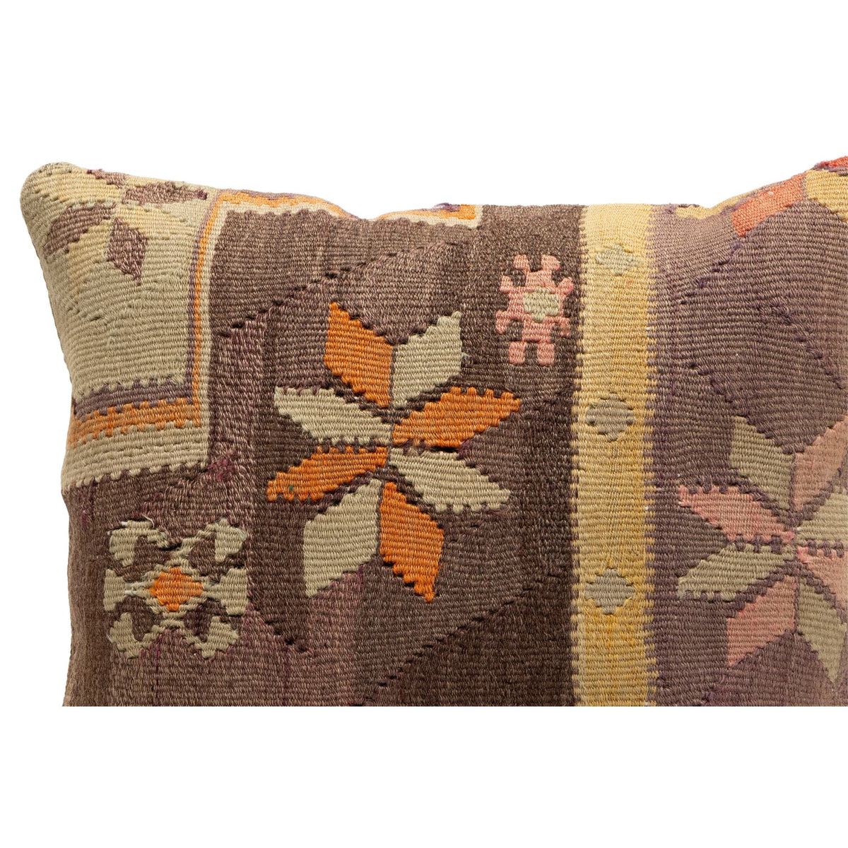 Handmade Kilim Throw Pillow Cover 16" x 16"