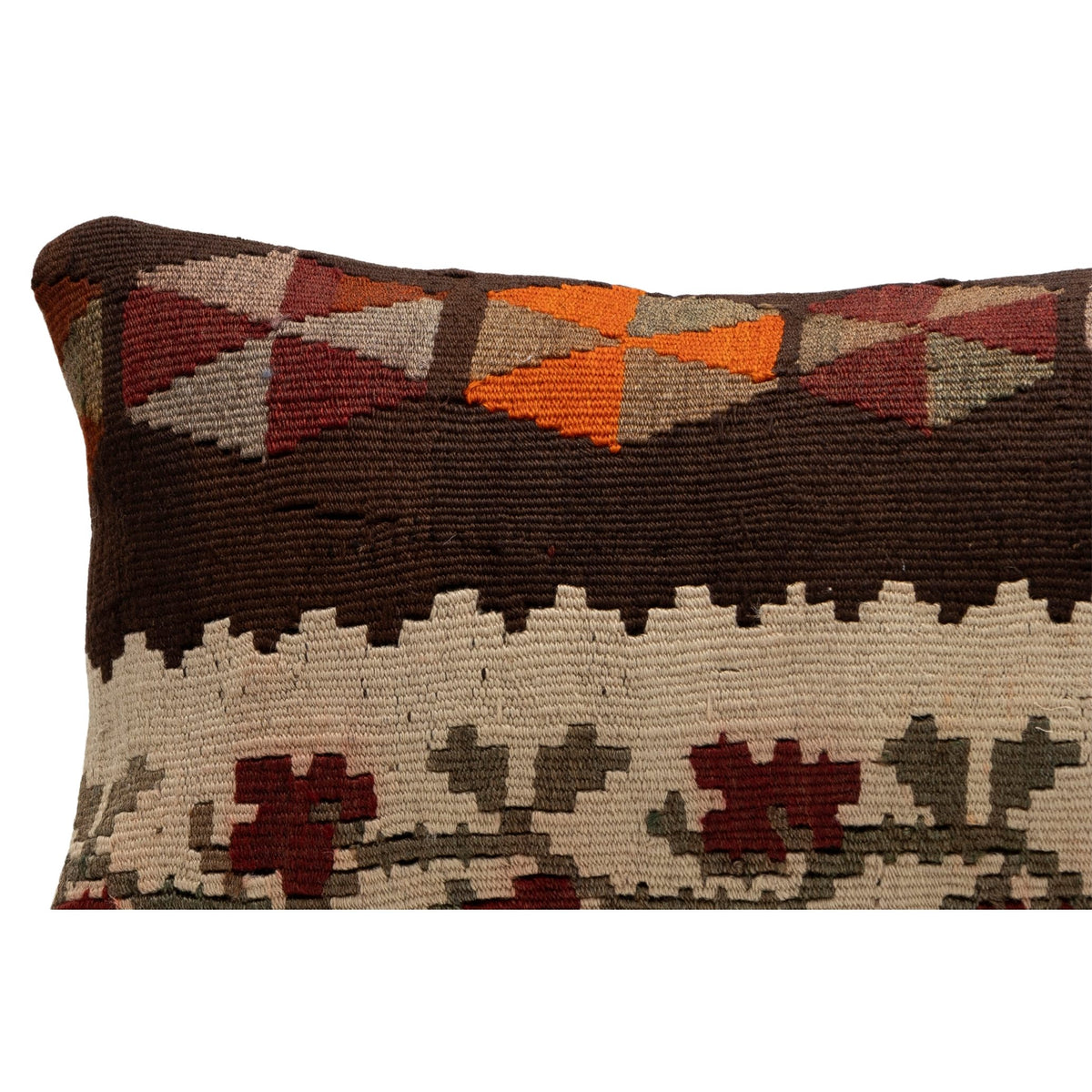 Oriental Kilim Throw Pillow Cover 12" x 20"