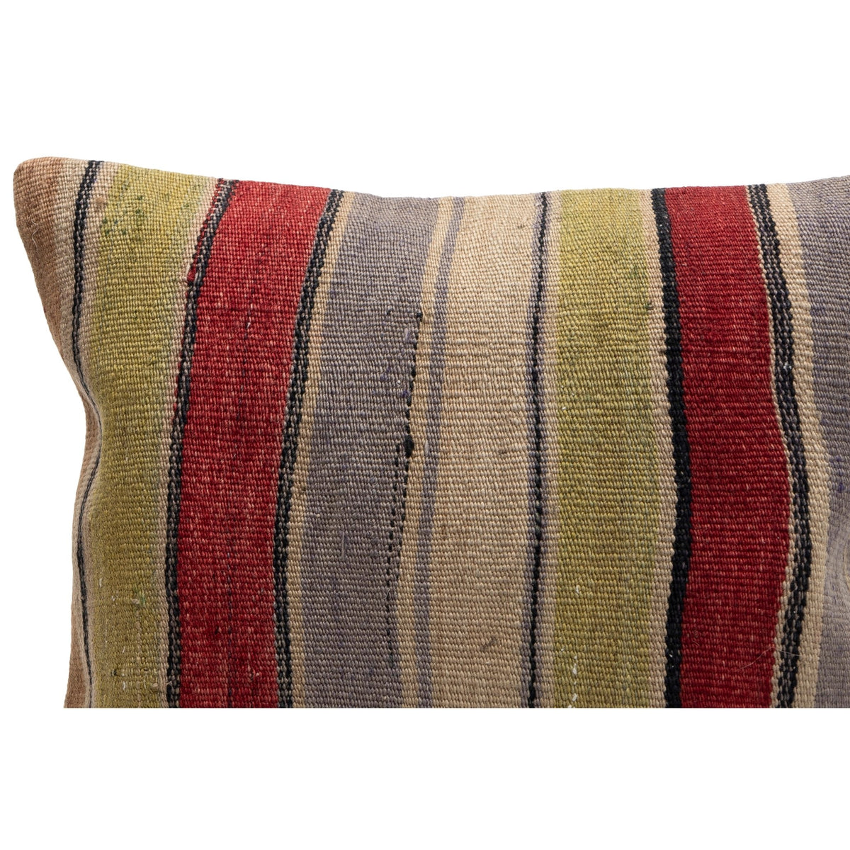 Striped Authentic Kilim Cushion Cover 16" x 16"