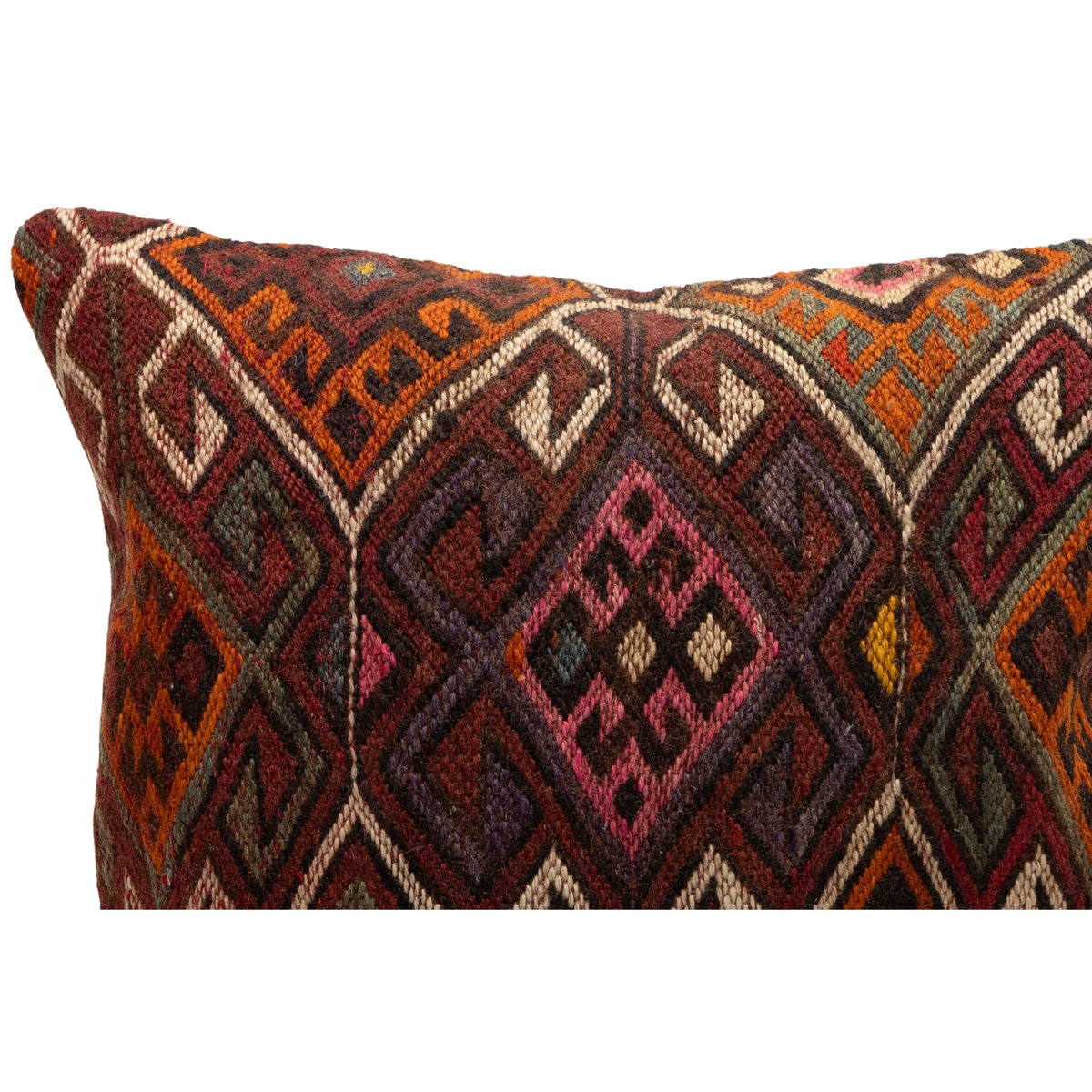 Oriental Kilim Throw Pillow Case 16" x 16"