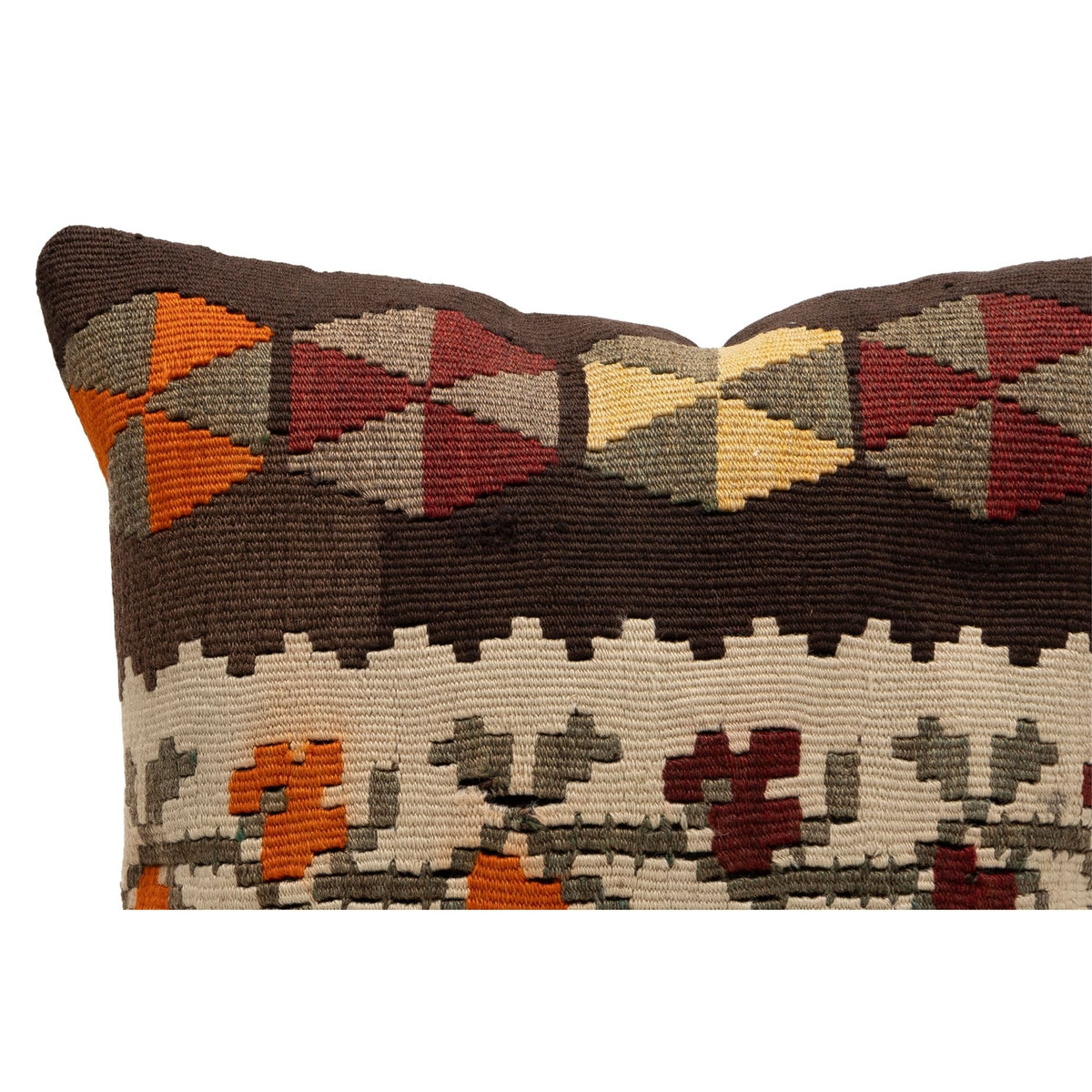 Handmade Kilim Throw Pillow Cover 16" x 16"