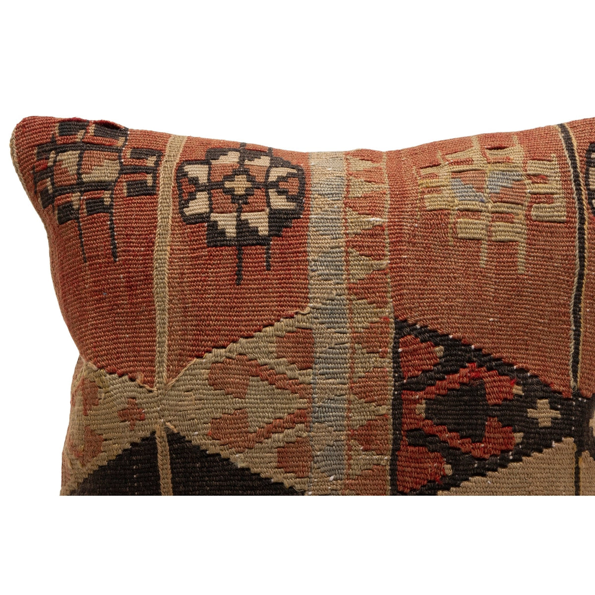 Vintage Handwoven Turkish Kilim Pillow Cover