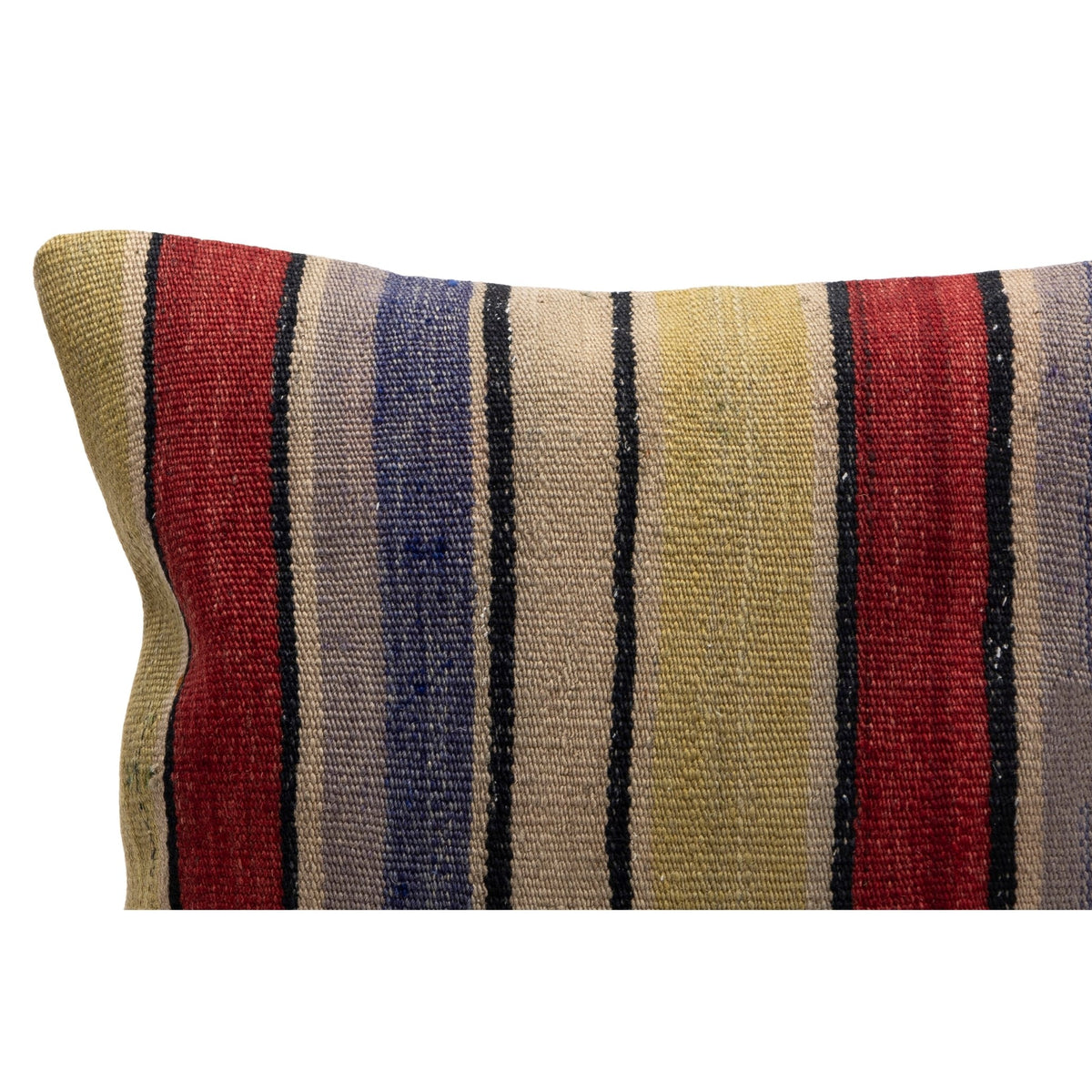 Striped Authentic Kilim Cushion Cover 16" x 16"