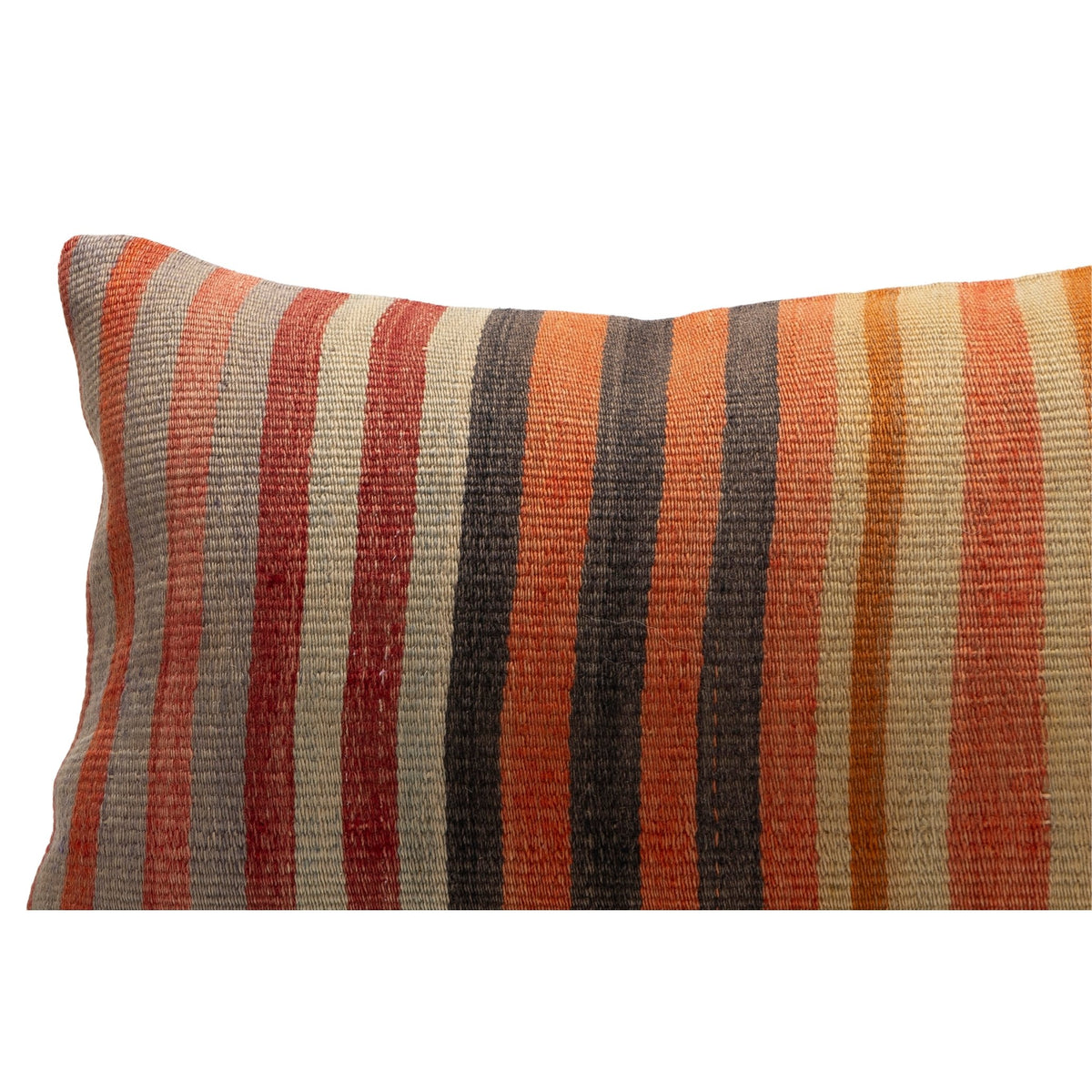 Handmade Striped Kilim Throw Pillow Case 16" x 24"