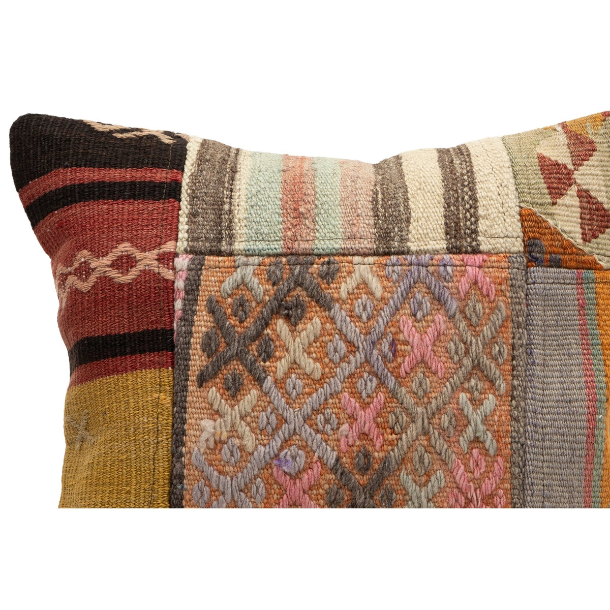 Handmade Vintage Turkish Kilim Pillow Cover