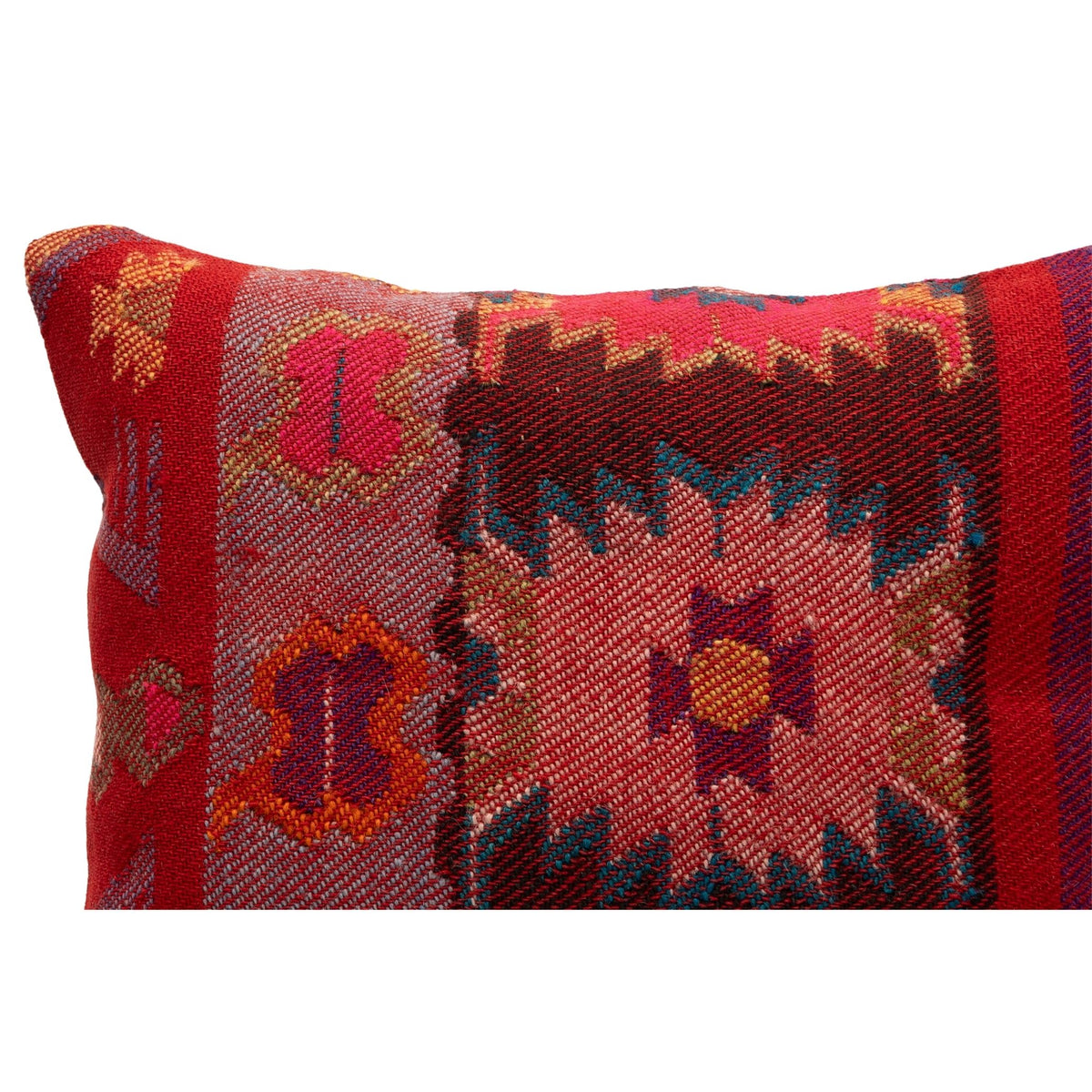 Handmade Kilim Throw Pillow Cover 16" x 16"