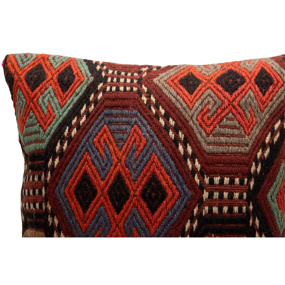 Geometric Vintage Kilim Pillow Cover 20" x 20"