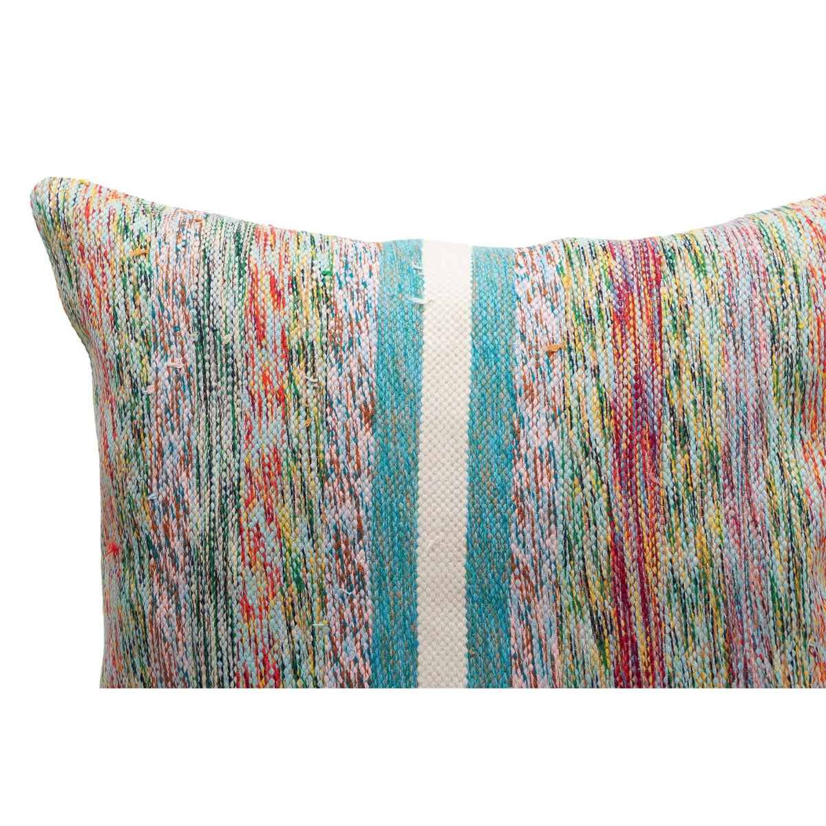 24" x 24" Handwoven Striped Kilim Pillow Cover