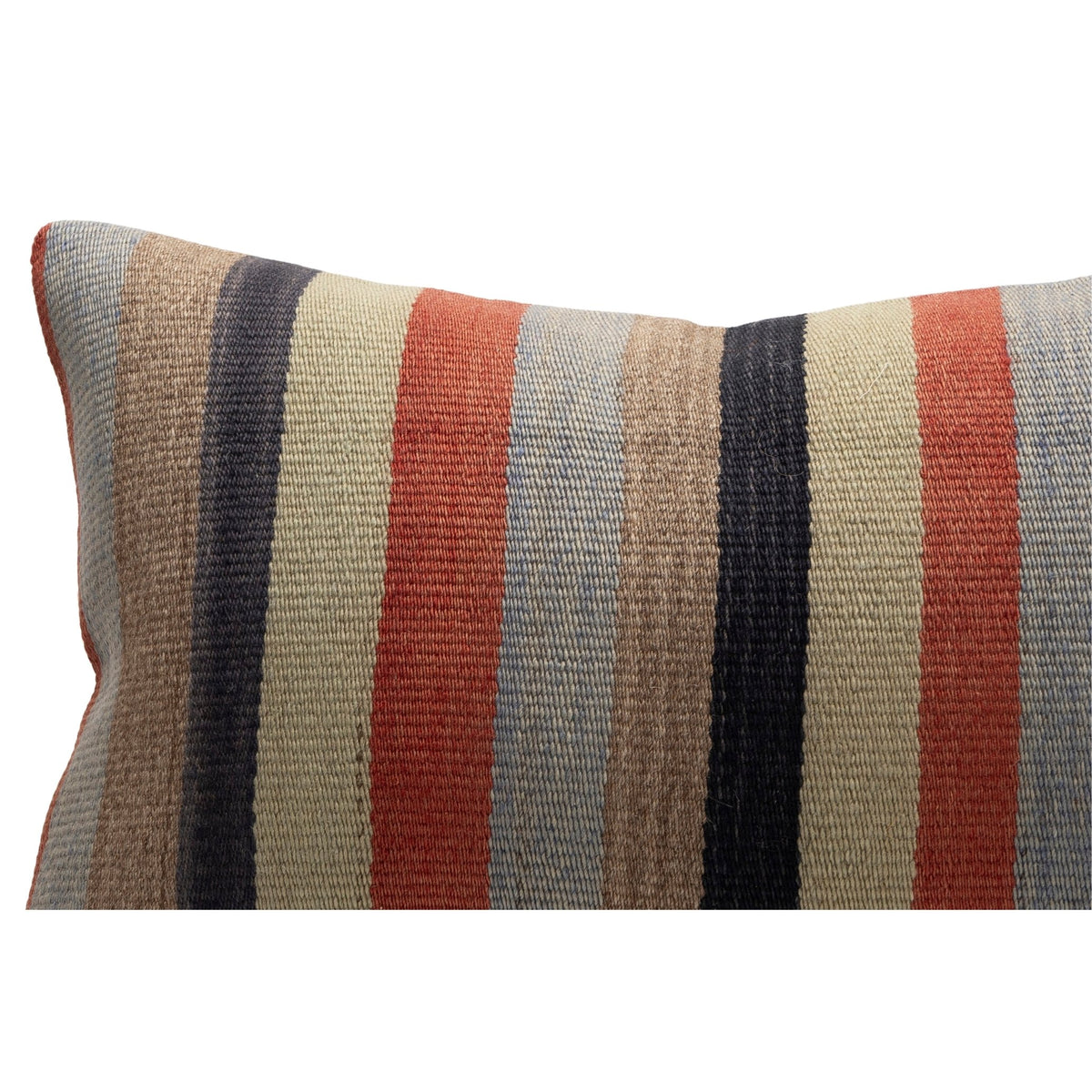 Handmade Striped Kilim Throw Pillow Case 16" x 24"