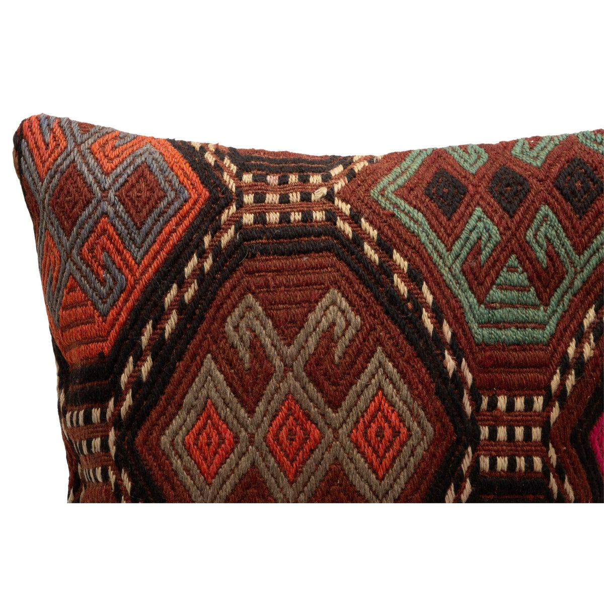 Geometric Vintage Kilim Pillow Cover 20" x 20"