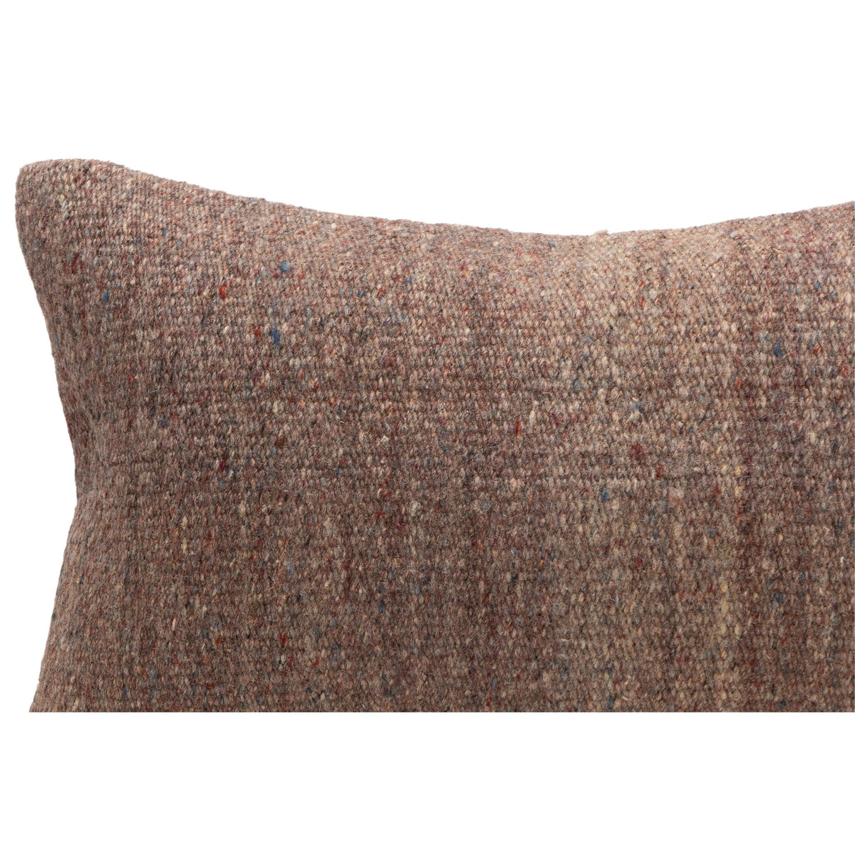 Neutral Handwoven Kilim Throw Pillow Cover 12" x 20"