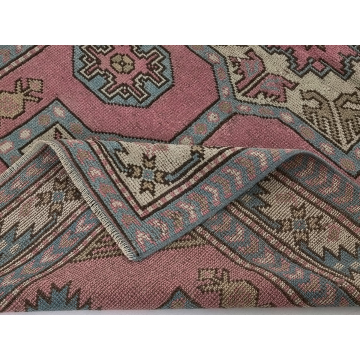 Erminos - (3'11'' x 6'8'') Vintage Turkish Rug