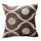 Artisanal Velvet Ikat Lumbar Pillow Case | Handcrafted Decorative Cushion, 16x16" / 40x40 cm