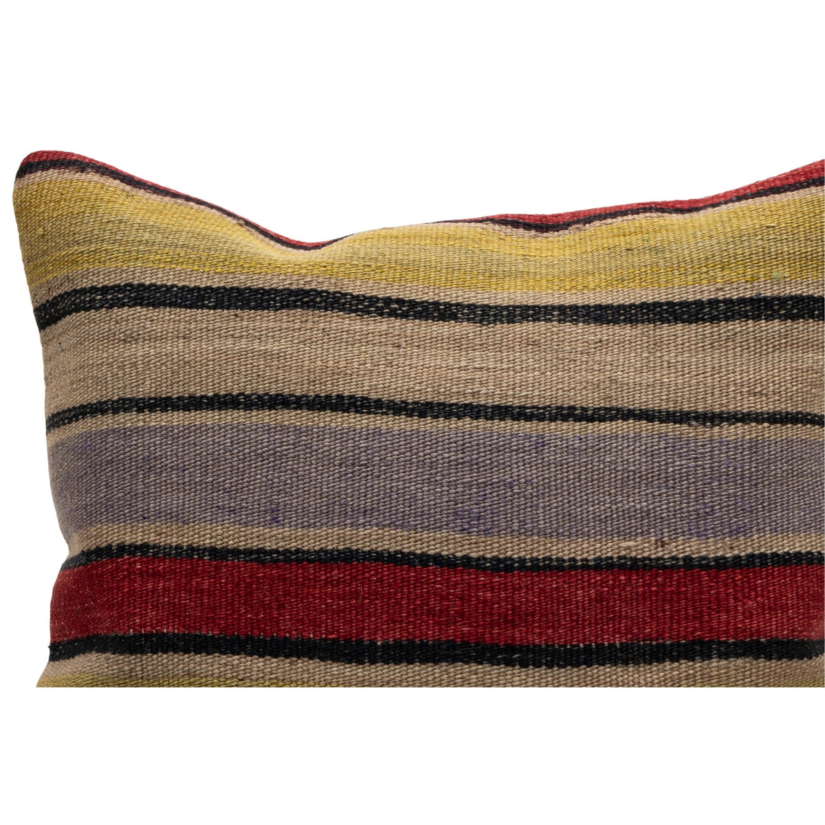 Handwoven Striped Kilim Pillow Cover 16" x 16"