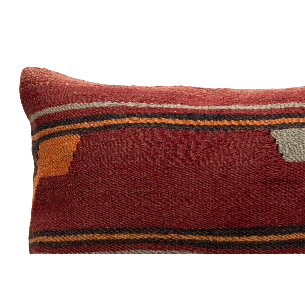 Oriental Neutral Kilim Pillow Case 12" x 20"