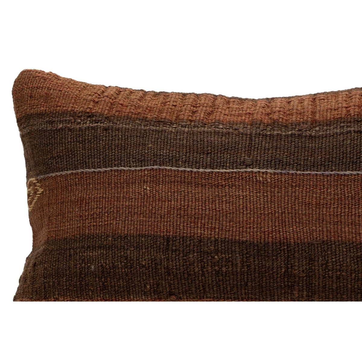 Handwoven Kilim Throw Pillow Cover 12" x 20"