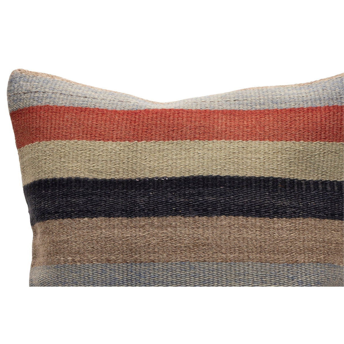 Handwoven Striped Kilim Pillow Cover 16" x 16"