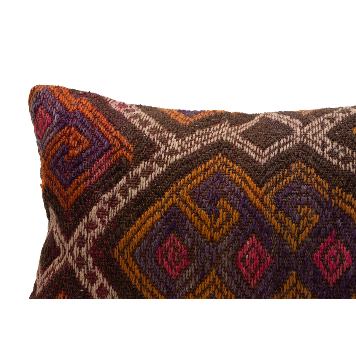 Handwoven Ethnic Kilim Pillow Cover 12" x 20"