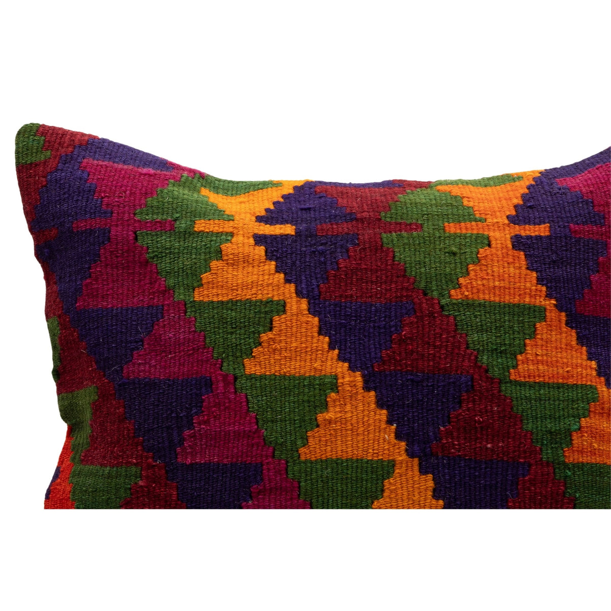 Geometric Vintage Handmade Kilim Pillow Cover 20" x 20"