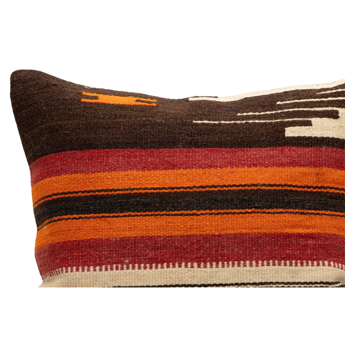 Handwoven Striped Kilim Pillow Cover 16" x 16"