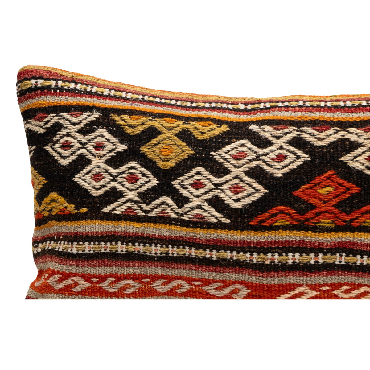 Handwoven Ethnic Kilim Pillow Cover 12" x 20"