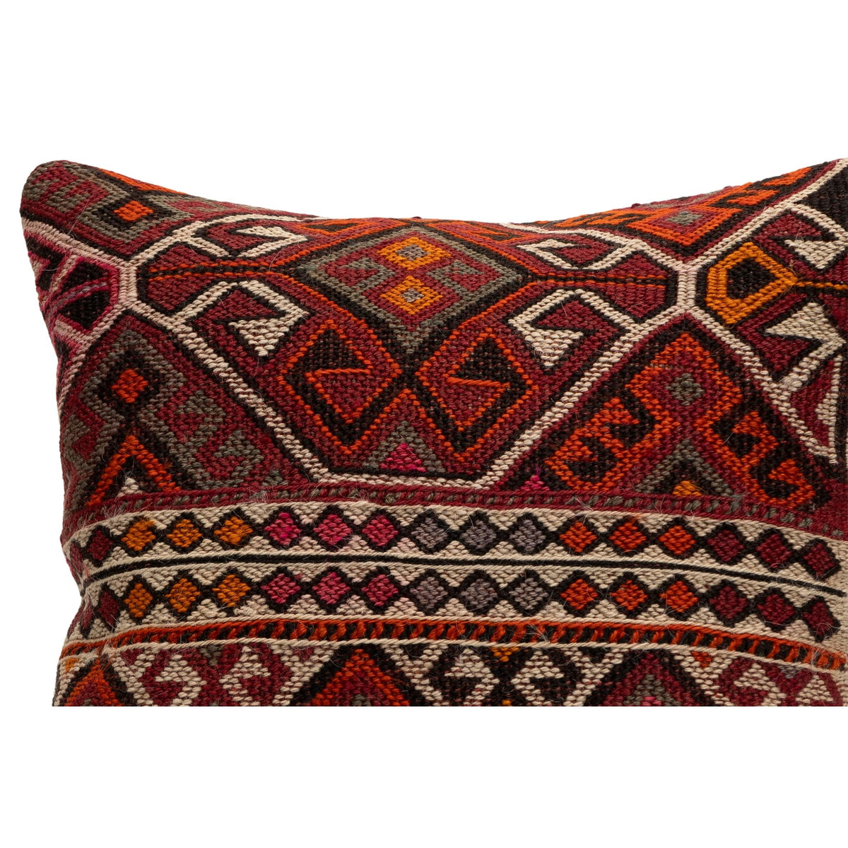 Handmade Kilim Throw Pillow Cover 16" x 16"