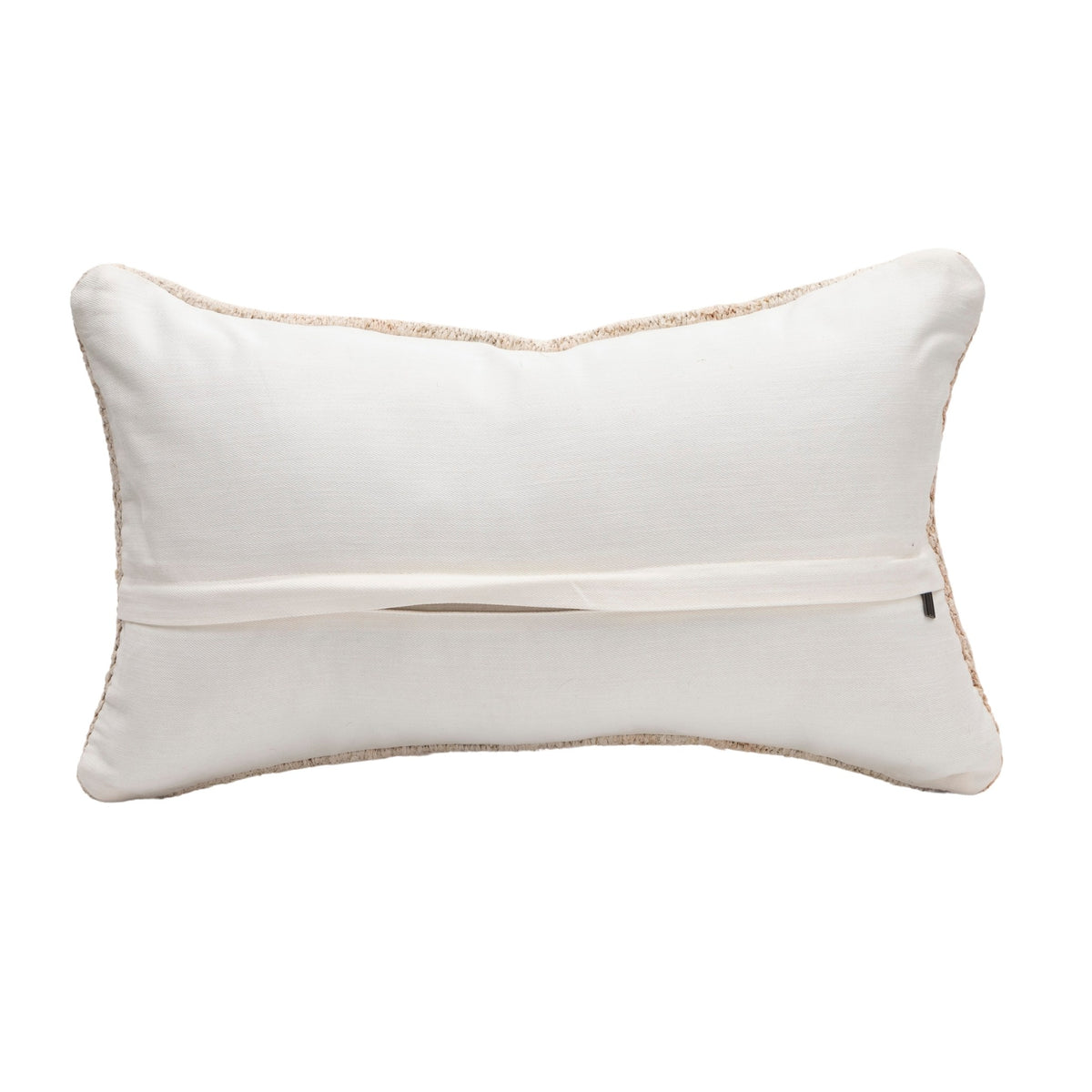 Neutral Handwoven Kilim Throw Pillow Cover 12" x 20"