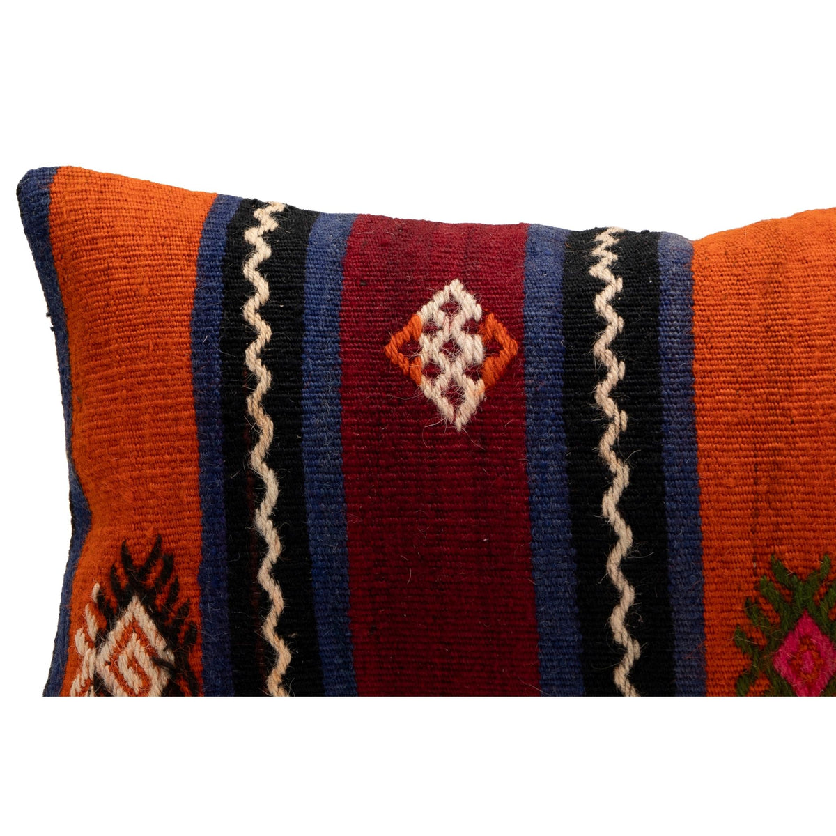 Authentic Colorful Kilim Pillow Case 12" x 20"