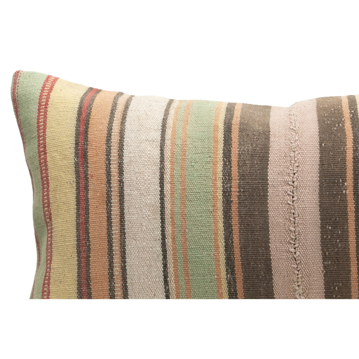 Vintage Striped Kilim Pillow Cover 16" x 24"