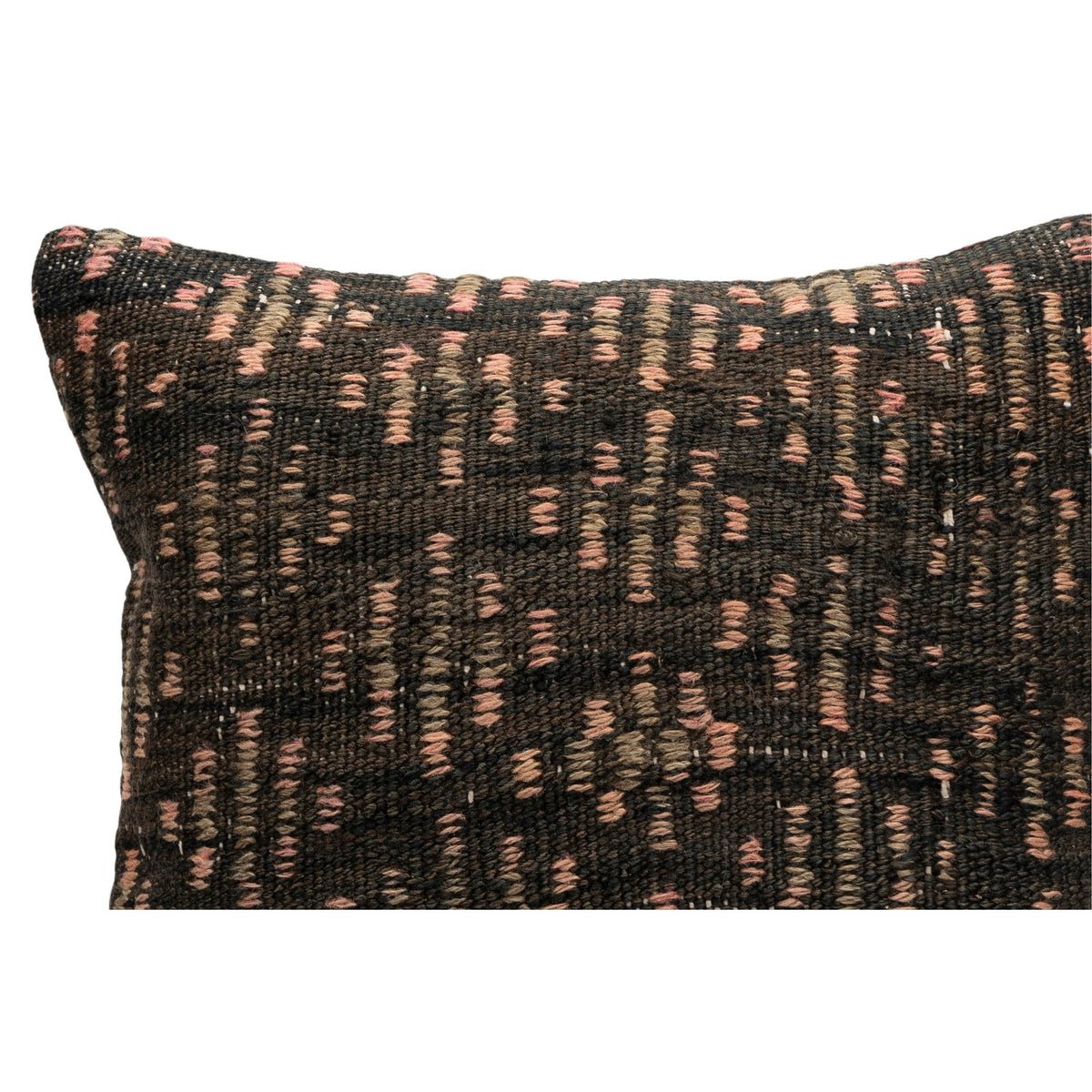 Handmade Neutral Kilim Throw Pillow Case 16" x 16"