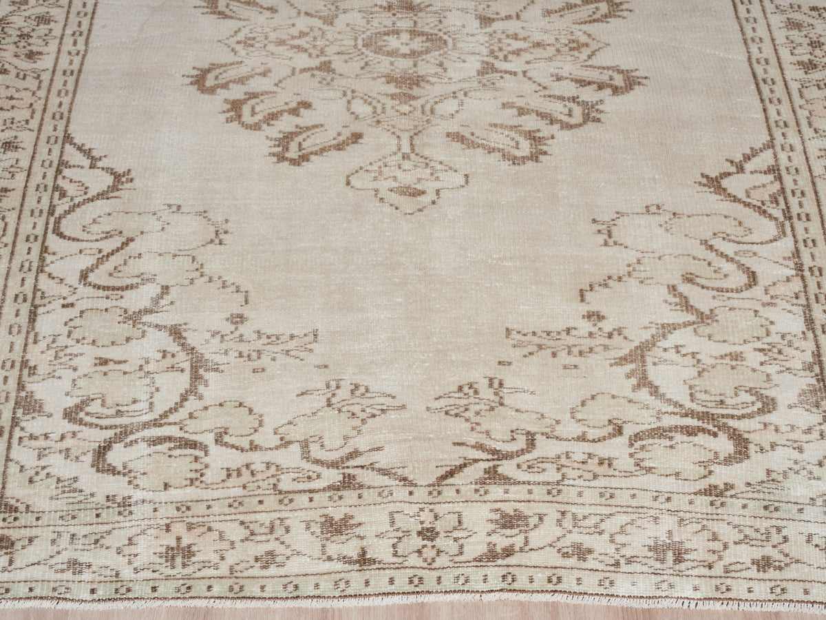 5'6" x 8'7" Neutral Vintage Area Rug