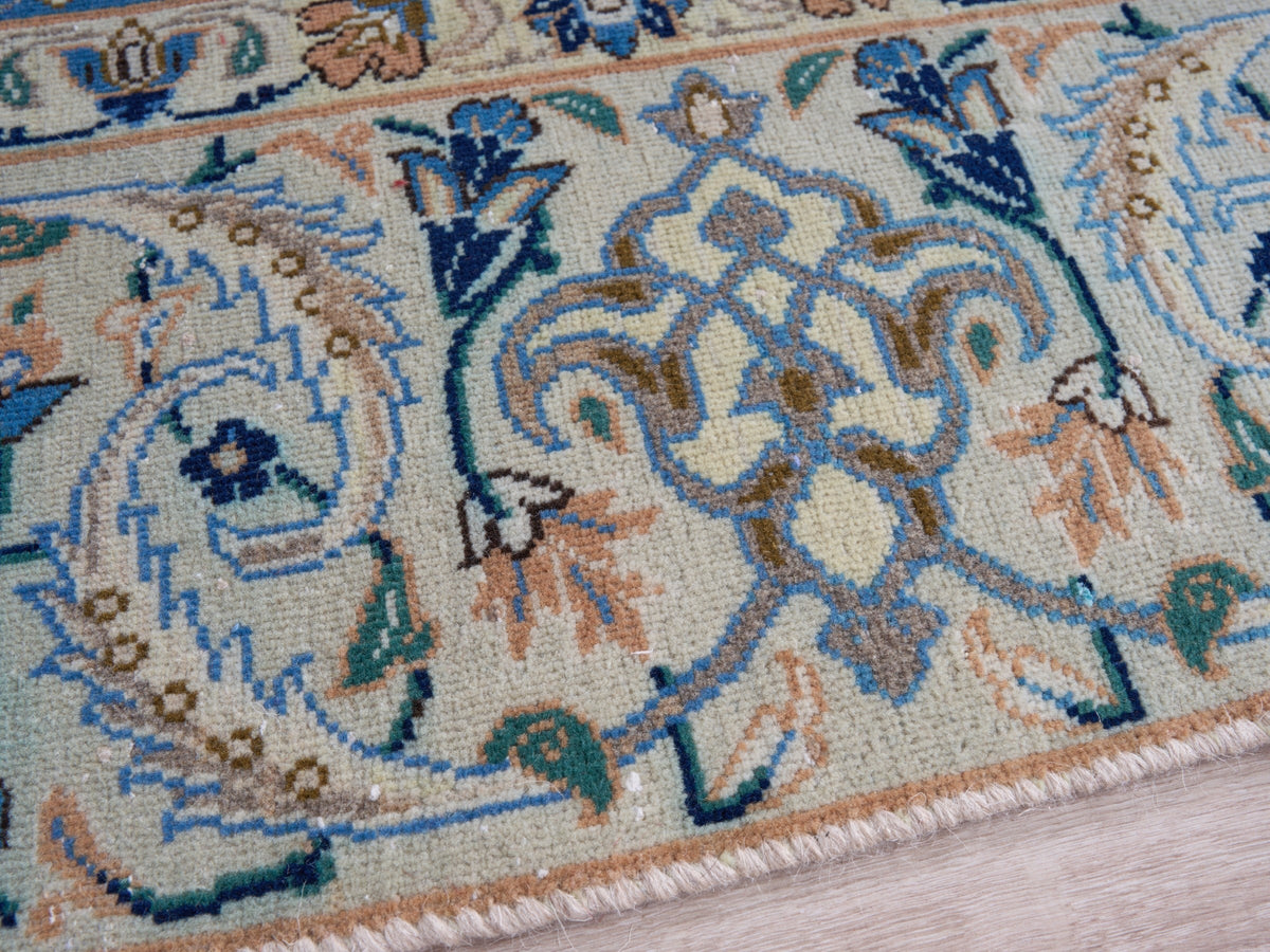 7'10" x 10'2" Oriental Persian Style Blue Floral Rug