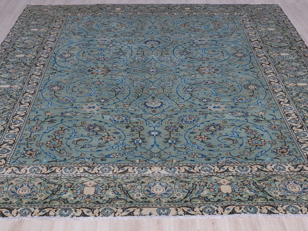 7'10" x 11'4" Oriental Handmade Blue Persian Style Rug