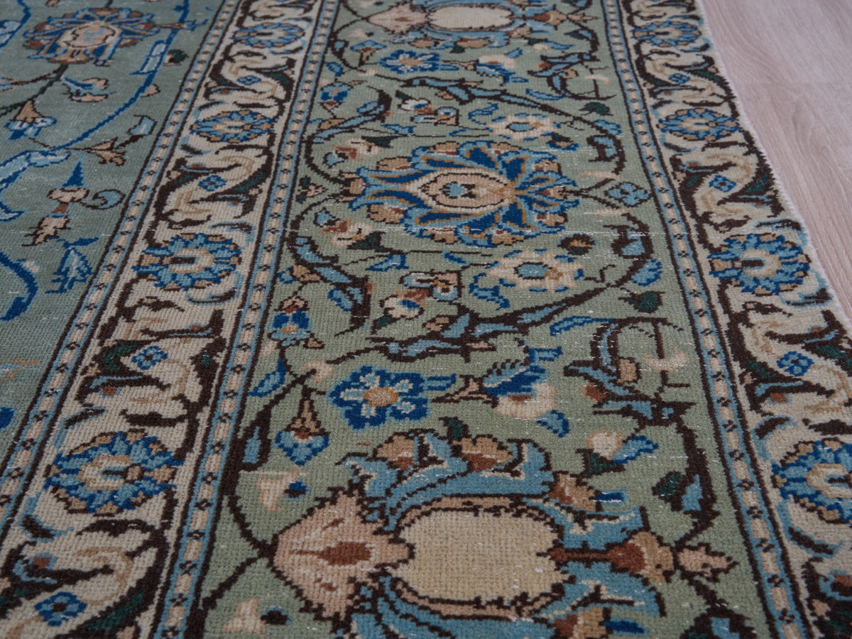 7'10" x 11'4" Oriental Handmade Blue Persian Style Rug