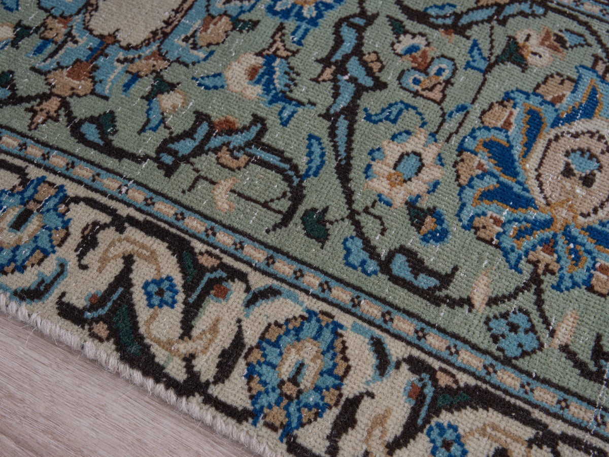 7'10" x 11'4" Oriental Handmade Blue Persian Style Rug