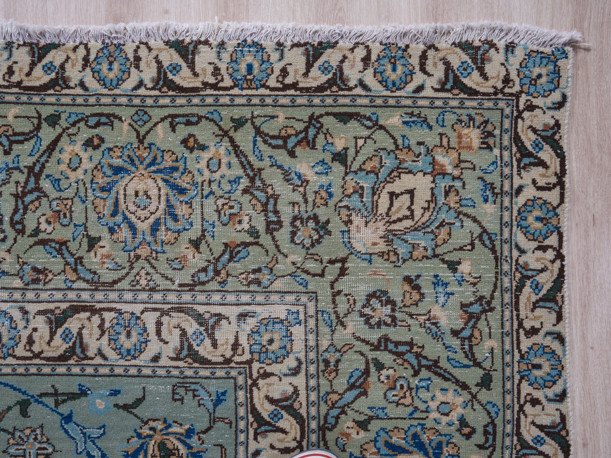 7'10" x 11'4" Oriental Handmade Blue Persian Style Rug