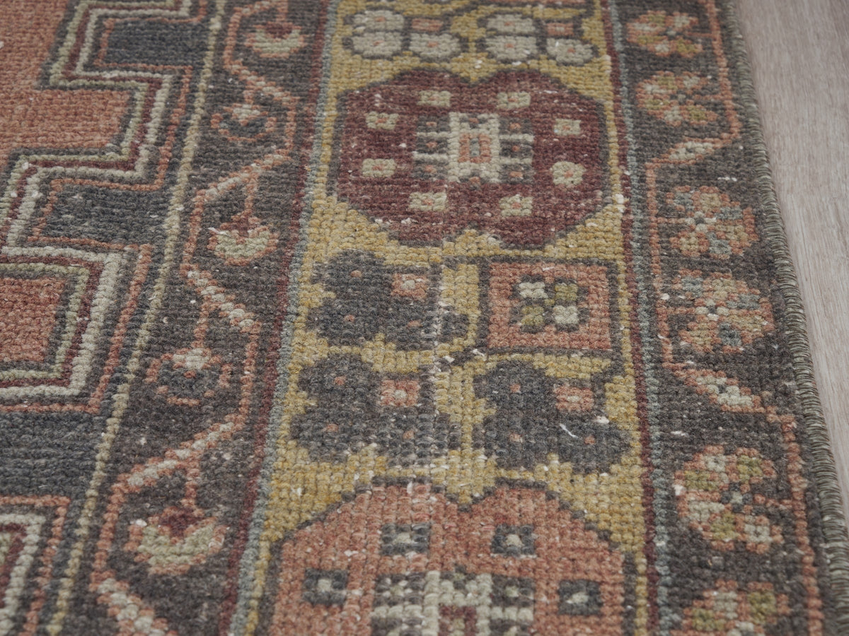 3'8" x 6'10" Vintage Turkish Entryway Rug