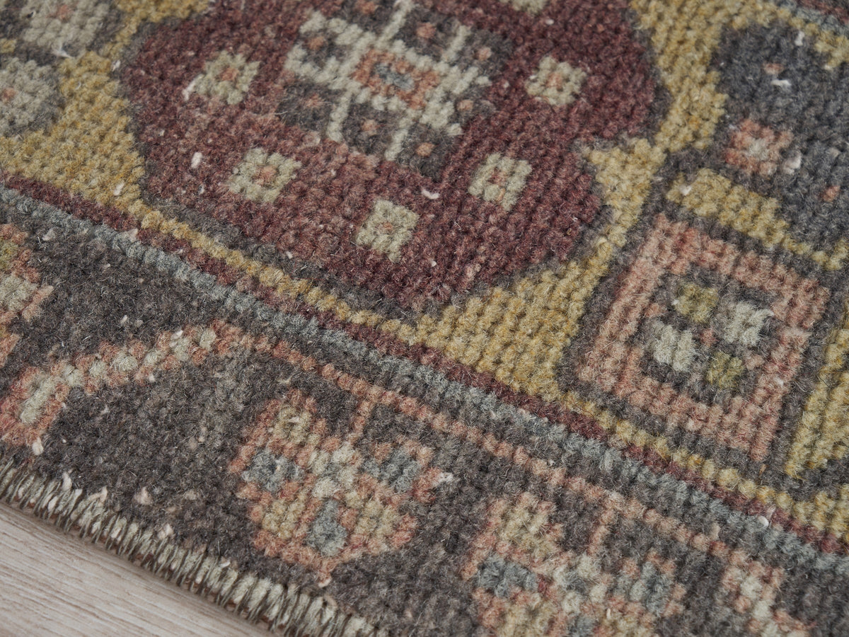 3'8" x 6'10" Vintage Turkish Entryway Rug