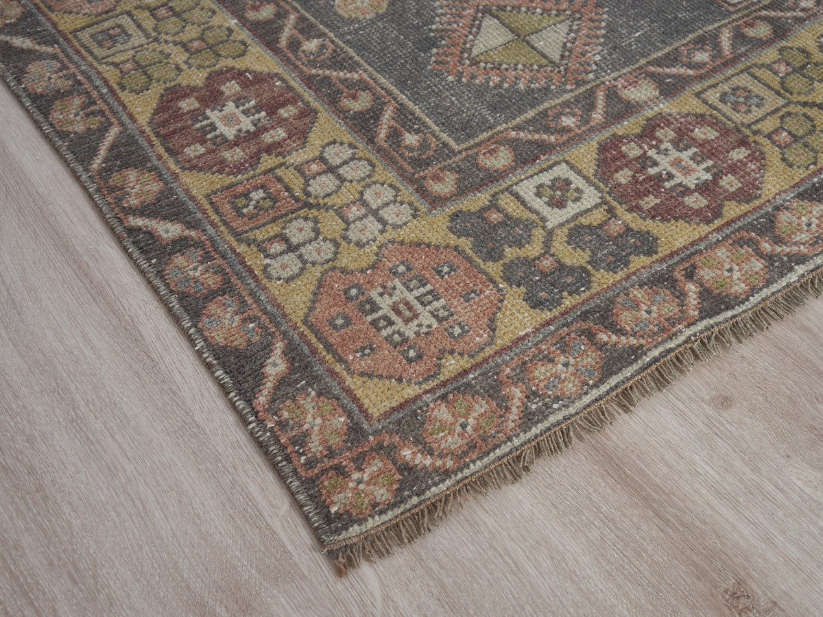 3'8" x 6'10" Vintage Turkish Entryway Rug