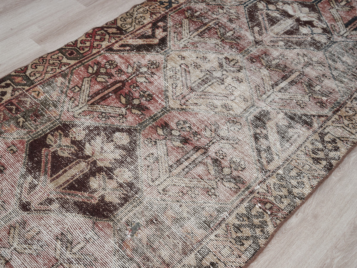 3'3" x 9'3" Vintage Persian Style Runner Rug