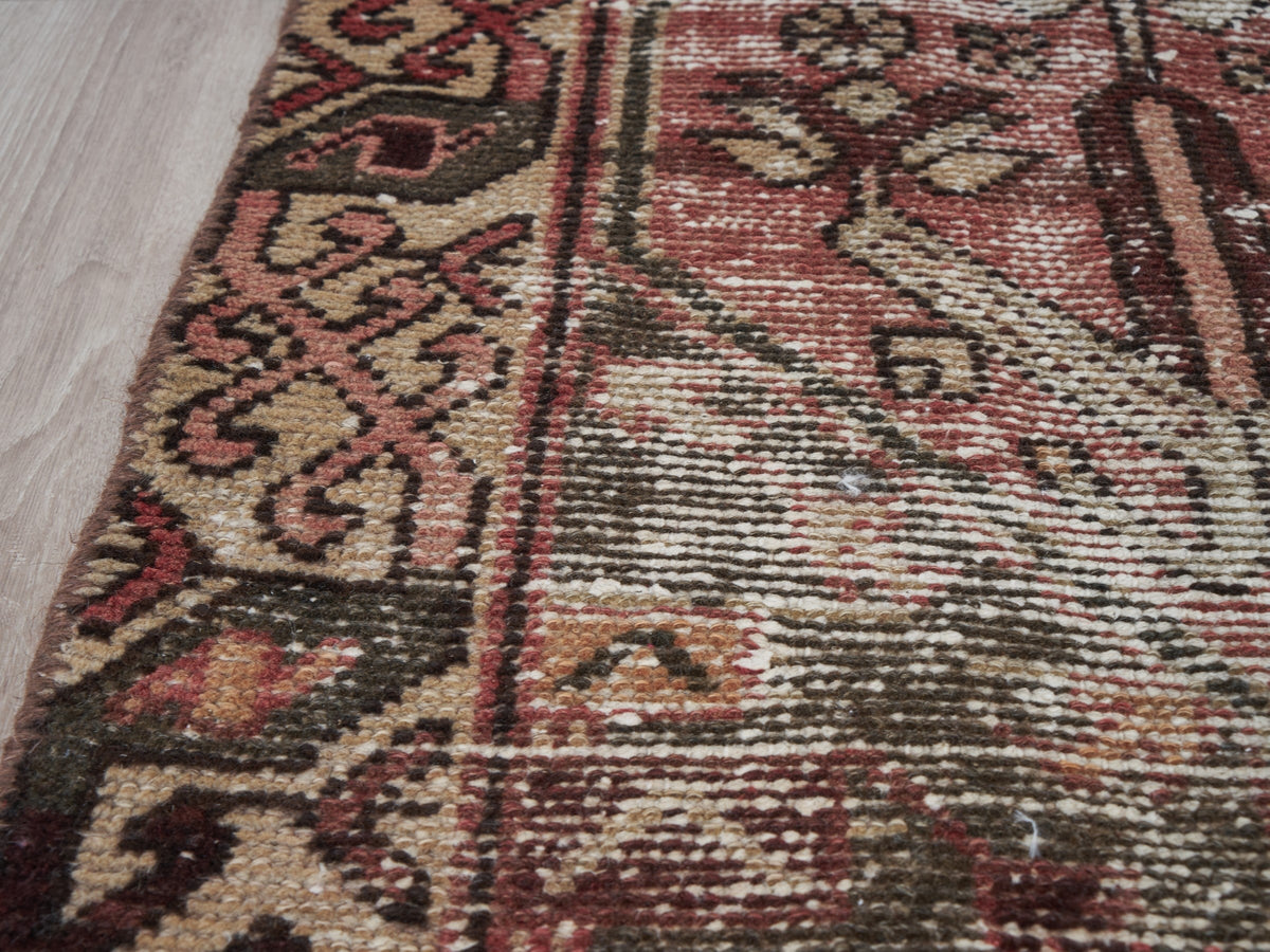 3'3" x 9'3" Vintage Persian Style Runner Rug