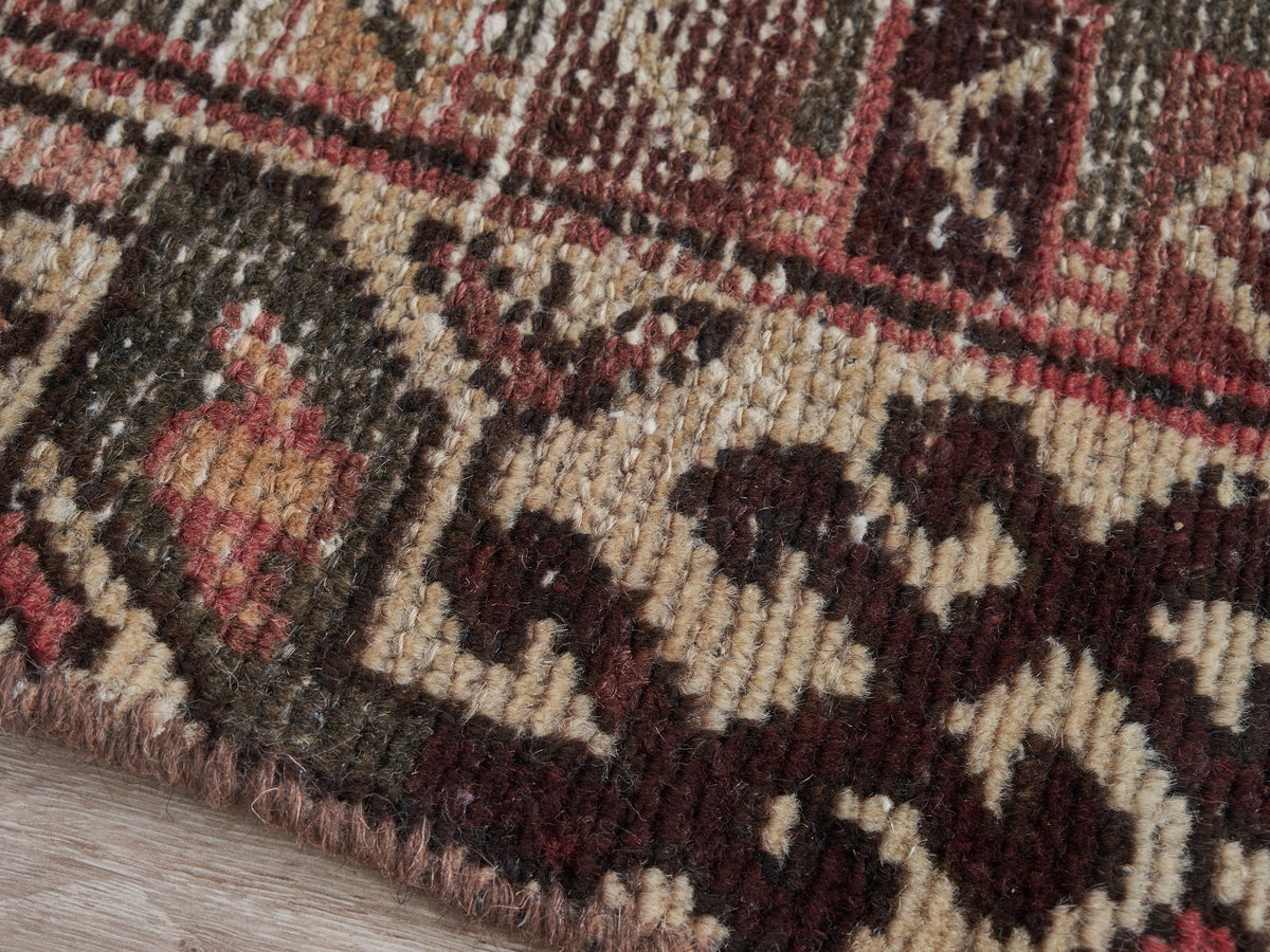 3'3" x 9'3" Vintage Persian Style Runner Rug