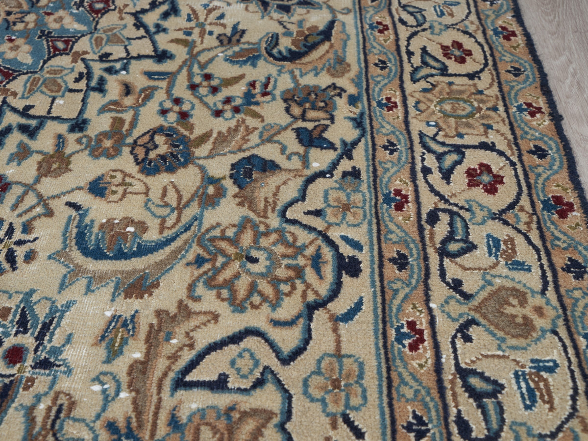 3'8" x 6'9" Oriental Persian Style Blue Rug