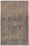 5'3" x 8'6" Neutral Vintage Turkish Rug