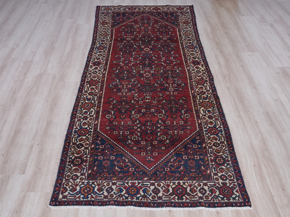 3'5" x 10'2" Oriental Persian Style Runner Rug