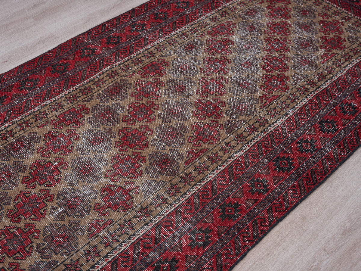 3'2" x 6'8" Handmade Oriental Persian Style Entryway Rug