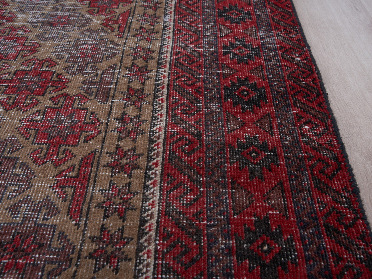 3'2" x 6'8" Handmade Oriental Persian Style Entryway Rug