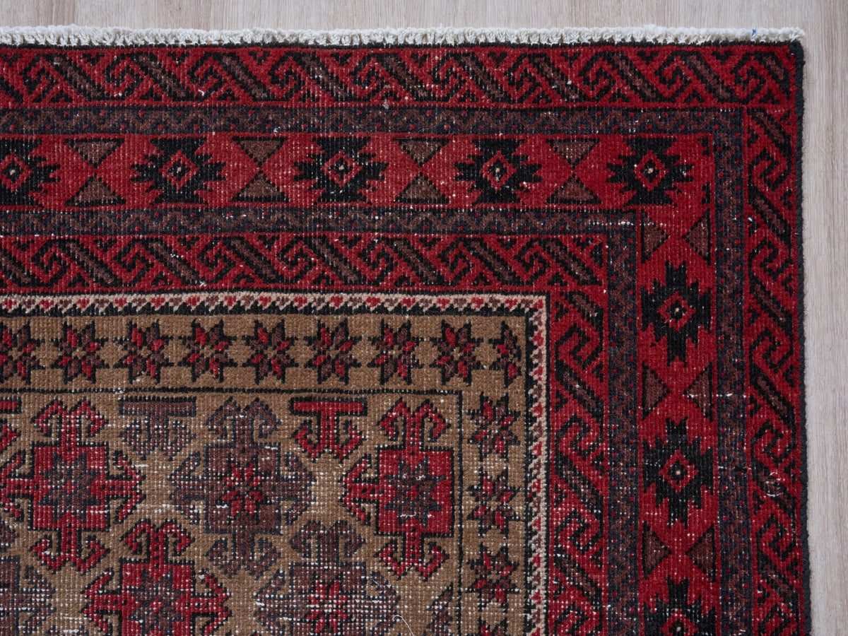 3'2" x 6'8" Handmade Oriental Persian Style Entryway Rug